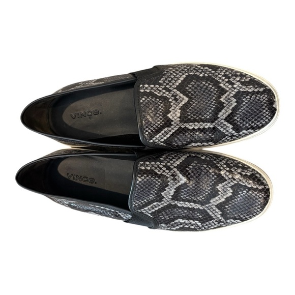 Vince Blair Snakeskin Embossed Leather Slip-On - Picture 2 of 7